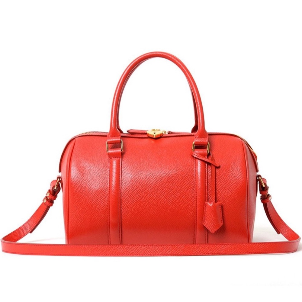 Samantha Thavasa Daily Boston Duffle Leather Bag (L)